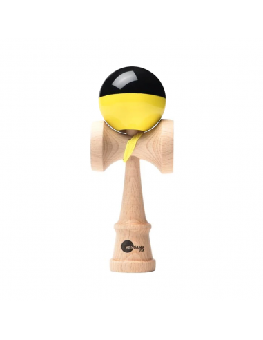 KENDAMA USA KAIZEN 3 SHIFT HALF SPLIT BLACK YELLOW